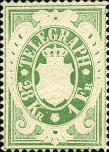 Stamp, Coat of Arms in oval, German States,  , Coats of Arms