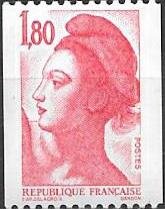 Liberty coil stamp