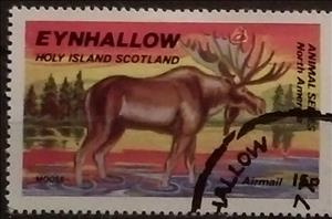 Stamp, Moose, Cinderellas,  , Animals (Fauna)