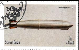Stamp, Zeppelins, Cinderellas,  , Zeppelins