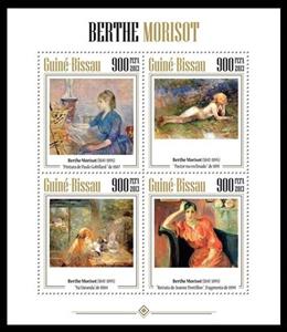 Mini Sheet, Berthe Morisot, Guinea-Bissau,  , Famous People, Nudes, Painters
