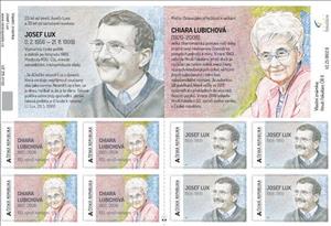 Booklet, Josef Lux, Personalized and Private Mail Stamps,  , Famous People, Men, Politicians, Women