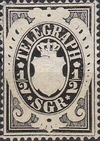 Stamp, Coat of Arms in Oval, German States,  , Coats of Arms
