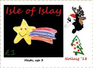 Stamp, Christmas, Children's drawings, Cinderellas,  