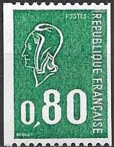 Stamp, Marianne de Bequet (1 strip phosphorus), France,  , Stylized Figures / Persons, Women