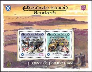 Mini Sheet, Flora and Fauna, Cinderellas,  , Animals (Fauna), Plants (Flora)