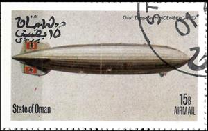 Stamp, Zeppelins, Cinderellas,  , Zeppelins