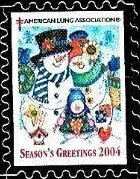 American Lung Association Seasons Greetings Three Snowmen