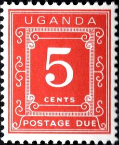 Stamp, Numerals, Uganda,  , Numbers