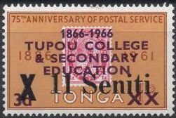 Stamp, Surcharged in Black or Red, Tonga,  , Stamps