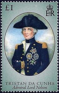 Stamp, Horatio Viscount Nelson (1758-1805), Tristan da Cunha,  