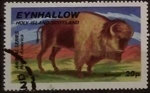 Stamp, Bison, Cinderellas,  , Animals (Fauna), Bisons