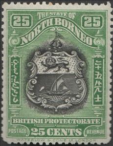 Stamp, Coat of Arms, North Borneo,  , Coats of Arms