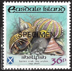 Stamp, Shellfish, Cinderellas,  , Animals (Fauna), Molluscs, Shells