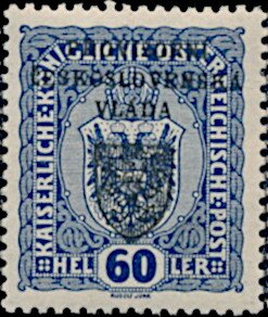 Stamp, Austria Stamps Overprinted "PROVISORNÍ ČESKOSLOVENSKÁ VLÁDA", Czechoslovakia,  , Coats of Arms, Heraldic Animals