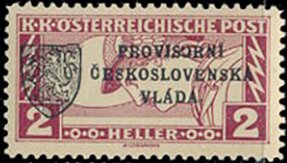 Stamp, Austria Stamps Overprinted "PROVISORNÍ ČESKOSLOVENSKÁ VLÁDA", Czechoslovakia,  , Gods and goddesses, Mythology