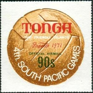 Stamp, Football, Tonga,  , Sports