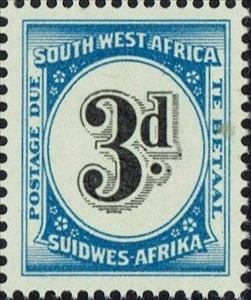 Stamp, 3p, South-West Africa,  