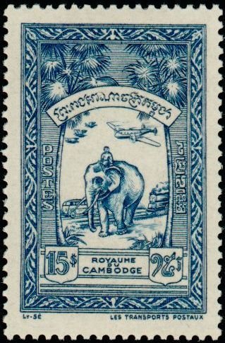 Mail Transport with Asian Elephant (Elephas maximus) and Pla