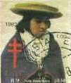 Stamp, Liga Antituberculosa Colombiana (LAC), Cinderellas,  , Anthropology, Charity, Crosses, Folklore, People, Suits and Costumes, Tuberculosis / TBC, Women