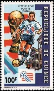 Stamp, Little Five Points, Guinea,  , Football (Soccer)