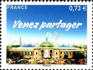 Stamp, Paris - Candidate for the Olympic Summer Games 2024, France,  