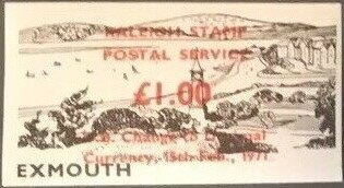 Raleigh Stamp Postal Service Change to Decimal Currency