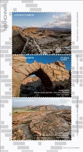 Souvenir Sheet, Archaeological Sites in Nakhichevan, Azerbaijan,  , Archaeology, Castles, Ruins