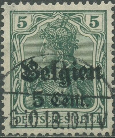 overprint on "Germania"