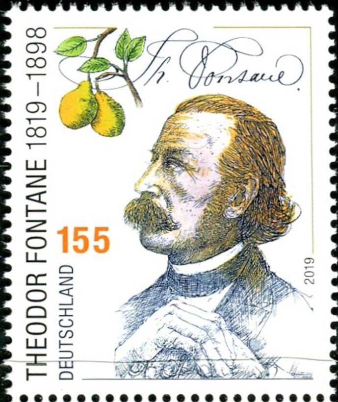 200th Anniversary of birth of Theodor Fontane, Author