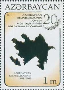 Map of Azerbaijan.