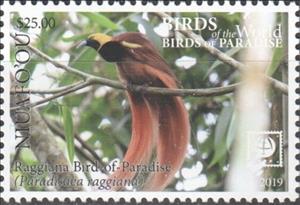 Stamp, Raggiana Bird of Paradise, Niuafo'ou,  , Birds