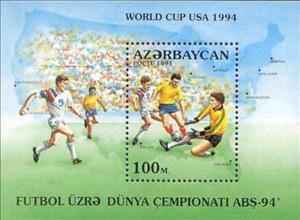 Souvenir Sheet, Football players, Azerbaijan,  , Football (Soccer)