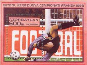 Souvenir Sheet, Football players, Azerbaijan,  , Football (Soccer)