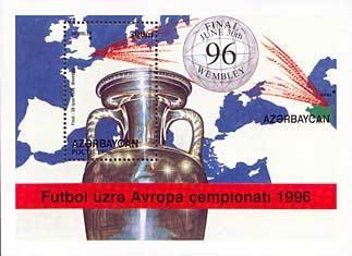 Souvenir Sheet, Detail of cup, Azerbaijan,  , Football (Soccer)