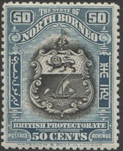 Stamp, Coat of Arms, North Borneo,  , Coats of Arms