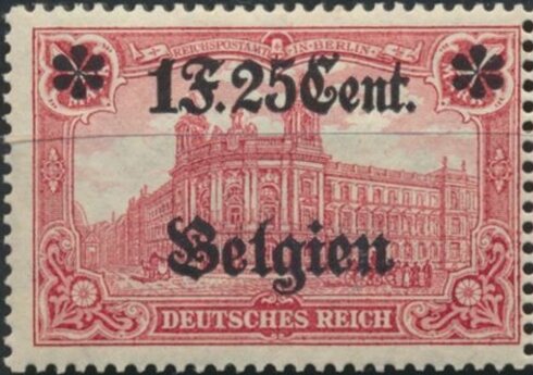 overprint on "Germania"