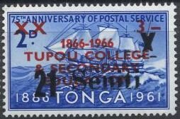 Stamp, Surcharged in Black or Red, Tonga,  , Sailing Ships
