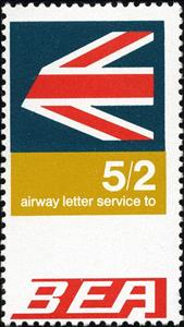 Stamp, BEA Airway Letter Service, Personalized and Private Mail Stamps,  , Aircraft, Airlines