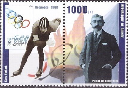 Se-tenant, Kees Verkerk, Cinderellas,  , Olympic Games, Speed Skating