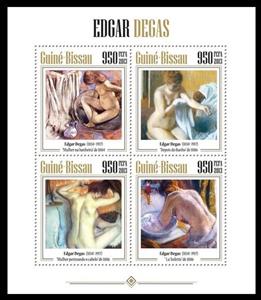 Mini Sheet, Edgar Degas, Guinea-Bissau,  , Famous People, Painters