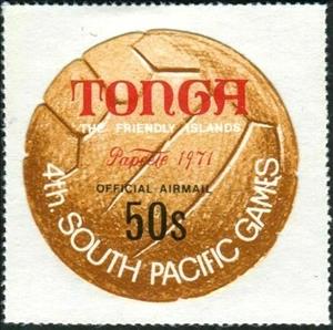 Stamp, Football, Tonga,  , Sports