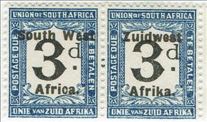Se-tenant, 3p Pair, South-West Africa,  