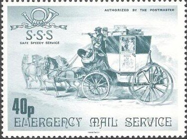 Stamp, Speedy Emergency Mail Service, Personalized and Private Mail Stamps,  , Mailcoaches, Postal Services