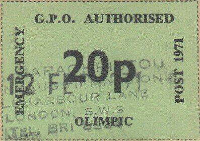Stamp, Olimpic Emergency Post GPO Authorised, Personalized and Private Mail Stamps,  , Postal Services