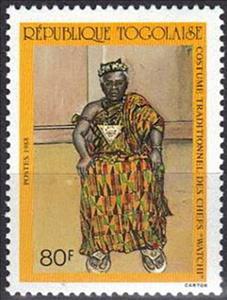 Stamp, Traditional Costume Watchi, Togo,  , Suits and Costumes