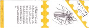 Booklet, Long-horned Beetle (Ergates faber), Czechoslovakia,  , Animals (Fauna), Beetles, Insects