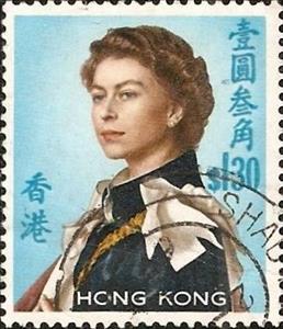 Stamp, Queen Elizabeth II, Hong Kong,  , Famous People, Heads of State, Queens, Royalty, Women