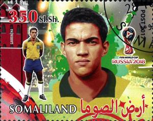 Stamp, Garrincha, Cinderellas,  , Famous People, Football (Soccer)