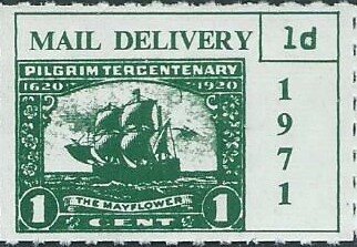 Pilgrim Tercentenary Mail Delivery 1620-1920. Mayflower